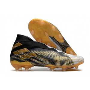 Adidas Nemeziz 19+ FG – Černá Zlato Bílý