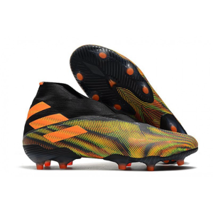 Adidas Nemeziz 19+ FG – Zelená Oranžový Černá