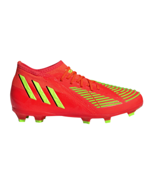 Adidas Predator EDGE.1 FG Dětské Game Data – Červené Zelená