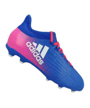 Adidas X 16.1 FG J Dětské – Modrý Bílý Růžový