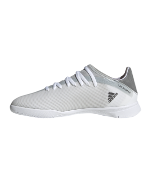 Adidas X SPEEDFLOW.3 IN Halle White Spark J Dětské – Bílý Šedá(shinei