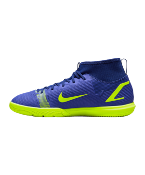 Nike Mercurial Superfly VIII Recharge Academy IC Dětské – Modrý Žlutá F474(shinei