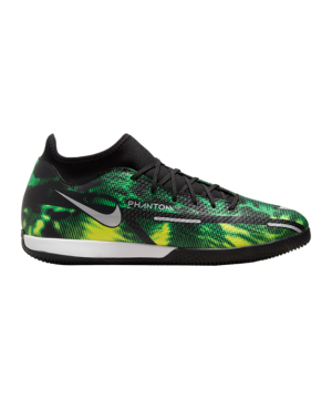 Nike Phantom GT2 Shockwave Academy DF IC Halle – Černá Šedá Zelená F003(shinei