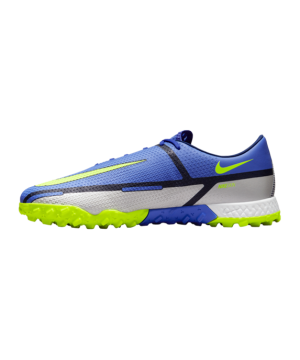 Nike React Phantom GT2 Recharge Pro TF – Modrý Žlutá Šedá F570