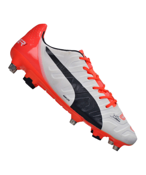 Puma Evopower 1.2 Mixed SG – Bílý Oranžový F05