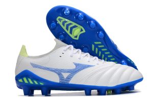 Mizuno MORELIA NEO III FG Kopačky Bílá Modrá