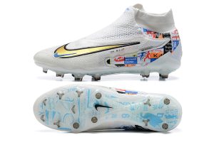 Kopačky Nike Phantom GX Elite FG Pánské Bílá Zlato Modrá