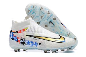 Kopačky Nike Phantom GX Elite FG Pánské Bílá Zlato Modrá