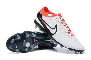 Kopačky Nike Tiempo Legend 10 Elite FG Bílý oranžový Černá