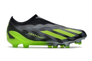 Kopačky Adidas X Crazyfast.1 Laceless FG Šedá Zelená Černá