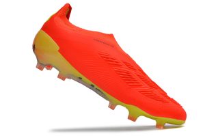 Kopačky Adidas Predator Accuracy + Laceless FG Červená Zelená Šedá