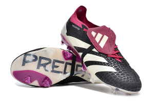 Kopačky Adidas Predator Accuracy+ Lace Tongue FG Bílá Černá Fialová