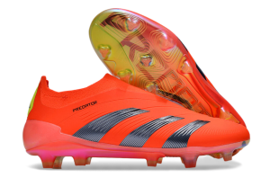 Kopačky Adidas Predator Elite Laceless Silver FG Oranžový