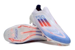 Kopačky Adidas F50 FG Bílá/Sluneční červená/Jasná Modrá