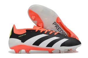 Kopačky Adidas Predator Elite Tongue FG Černá Bílá Oranžová