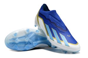 Kopačky Messi adidas X Crazyfast.1 Laceless FG Modrý