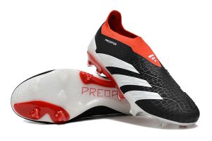 kopačky bez tkaniček Adidas Predator Accuracy+ FG Černá Bílá Červená