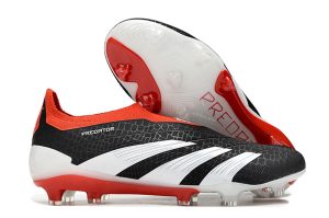 kopačky bez tkaniček Adidas Predator Accuracy+ FG Černá Bílá Červená