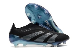 kopačky bez tkaniček Adidas Predator Accuracy+ FG Černá Stříbrná Modrá