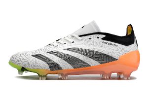 Kopačky Adidas Predator Accuracy+ FG Bílá Stříbrná Oranžová