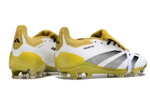 Kopačky Adidas Predator Accuracy+ FG Bílý Zlato Stříbrný