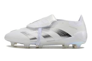 Kopačky Adidas Predator Elite Tongue FG Bílá Stříbrná