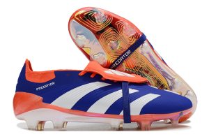 Kopačky Adidas Predator Elite Tongue FG Modrá Oranžová Bílá