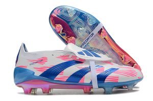 Kopačky Adidas Predator Elite Tongue FG Modrá Růže Bílá