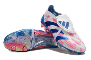 Kopačky Adidas Predator Elite Tongue FG Modrá Růže Bílá