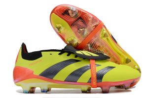 Kopačky Adidas Predator Elite Tongue FG Zelená Stříbrná Oranžová