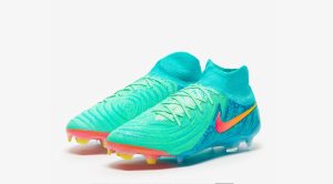 Detske Kopacky Nike Phantom Luna Elite FG Zelená Modrý